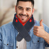 72 LEDs Red Light Therapy Neck Wrap, 660nm 850nm Infrared Chin Lifting Belt for Skin Firming & Neck Pain Relief