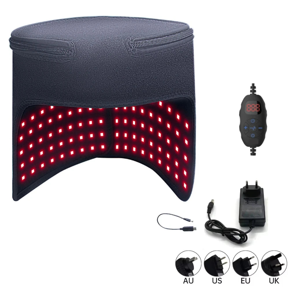Red Light Therapy Cap | 180 LED Infrared & Red Light Device for Scalp Wellness