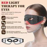 850nm Near-Infrared Red Light Therapy Eye Mask - Treatment for Dark Circles, Puffiness & Wrinkles