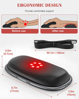 Red Light Therapy Wrist Rest for Mouse & Keyboard, 660nm 850nm Infrared Ergonomic Silicone Pad for Tenosynovitis Relief