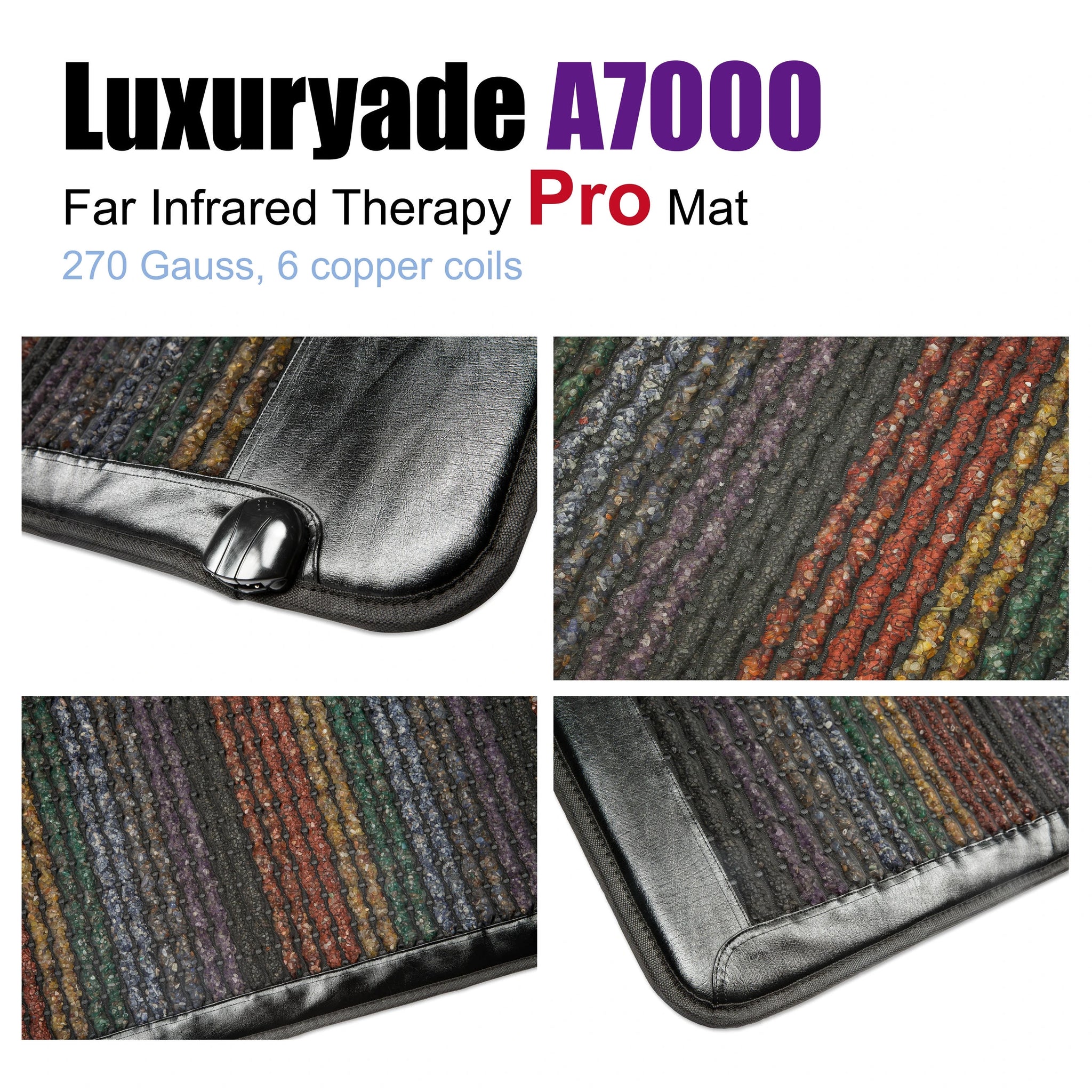 PEMF Crystal Mat Amethyst Therapy FlR Infrared Heating Heating BIO Massage Mattress