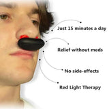 Cordless Red Light Nasal Therapy Device, Low Frequency Pulse Nose Massage for Rhinitis Relief, Sinusitis & Congestion
