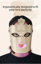 4 Colors Silicone LED Face Mask LED Red Light Photon Infrared Therapy Flexible Facial Mask Repair Skin Brighten Skin Tone