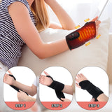 36 LED Red Light Therapy Wrist Wrap, Cordless Heated Vibration Massager for Carpal Tunnel, Arthritis & Joint Pain Relief