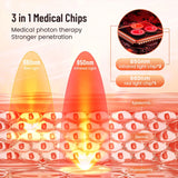 360 LEDs Red Light Therapy Belt, 80x30cm Infrared Wrap 660nm 850nm for Body Slimming & Muscle Pain Relief (0 EMF)