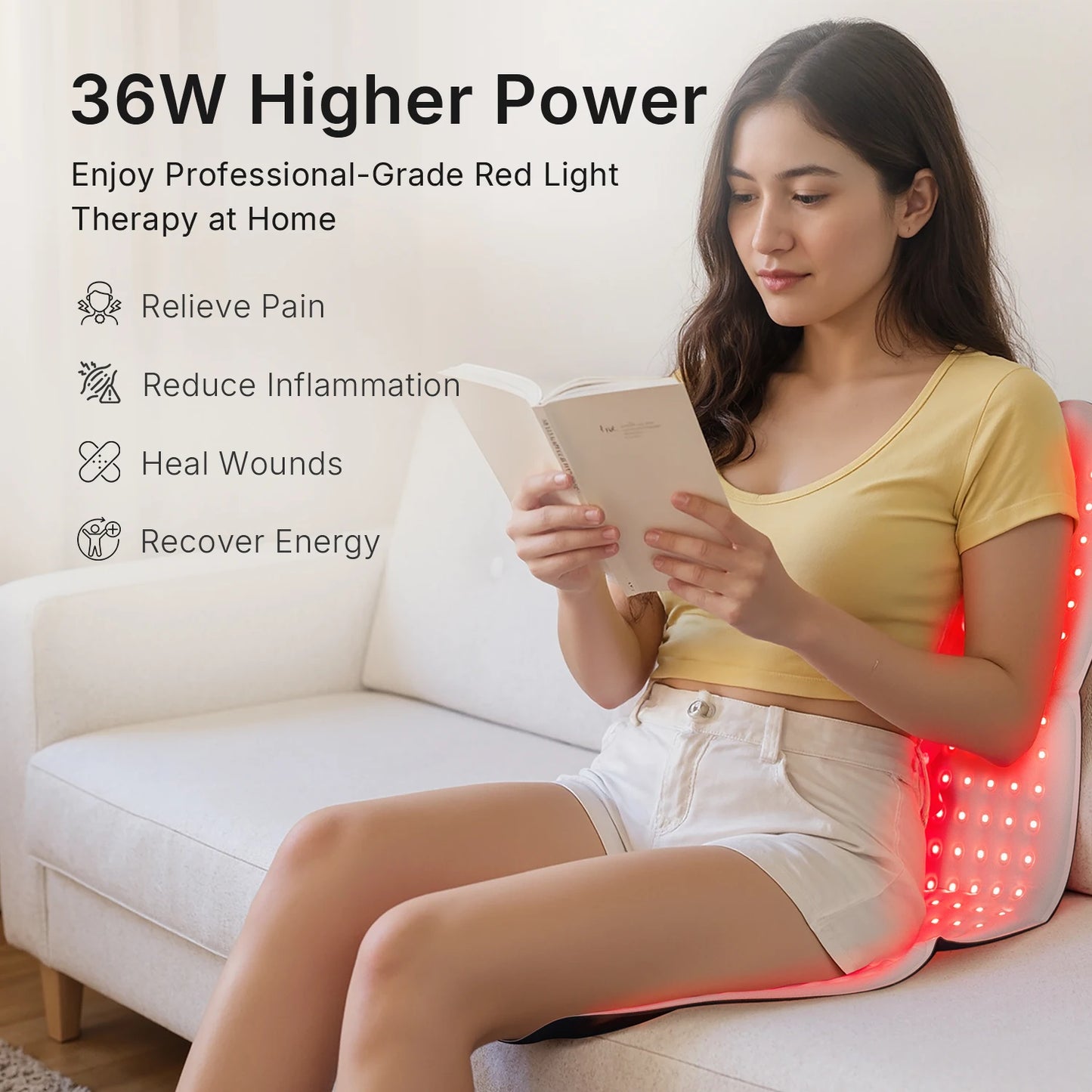 792 Chips Professional Red Light Therapy Mat, 30"x12" Triple-Chip Infrared Pad for Full Body Pain Relief & Recovery