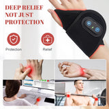 Wireless Red Light Therapy Wrist Strap, 660nm 850nm Infrared Wrap for Pain Relief, Tenosynovitis & Ankle Care (48 LEDs)