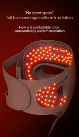 320 LED Red Light Therapy Mask - 3D Silicone Face & Neck Device for Anti-Aging & Acne Care