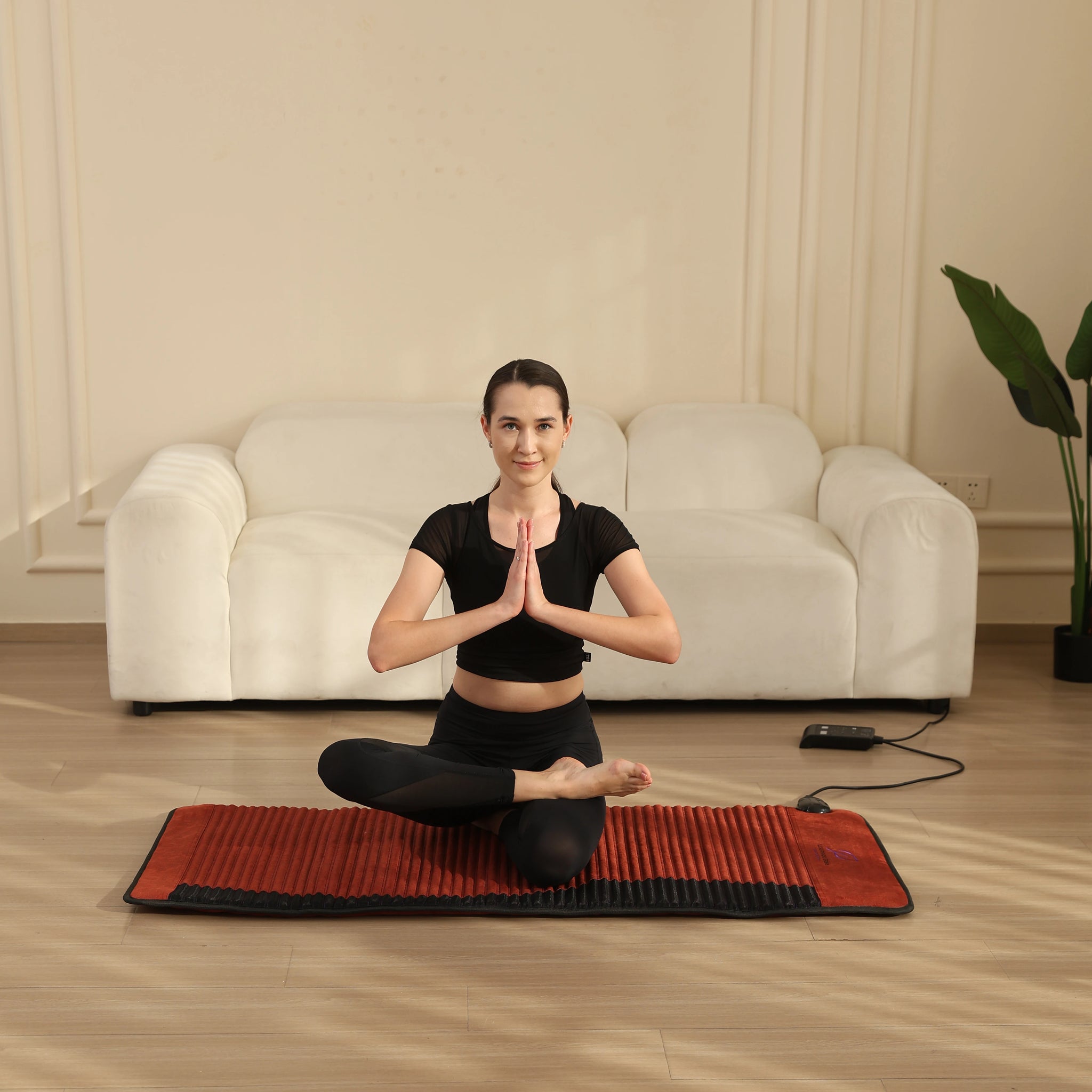 PEMF Bio Infrared Therapy Mat 52x128cm | Amethyst Crystal | Far Infrared Heating | 6 PEMF Coils | Half-Body Heating Pad
