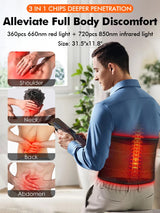 360 LED Red Light Therapy Mat, 660nm 850nm Infrared Body Blanket with 10Hz/40Hz Pulse for Full Body Pain Relief