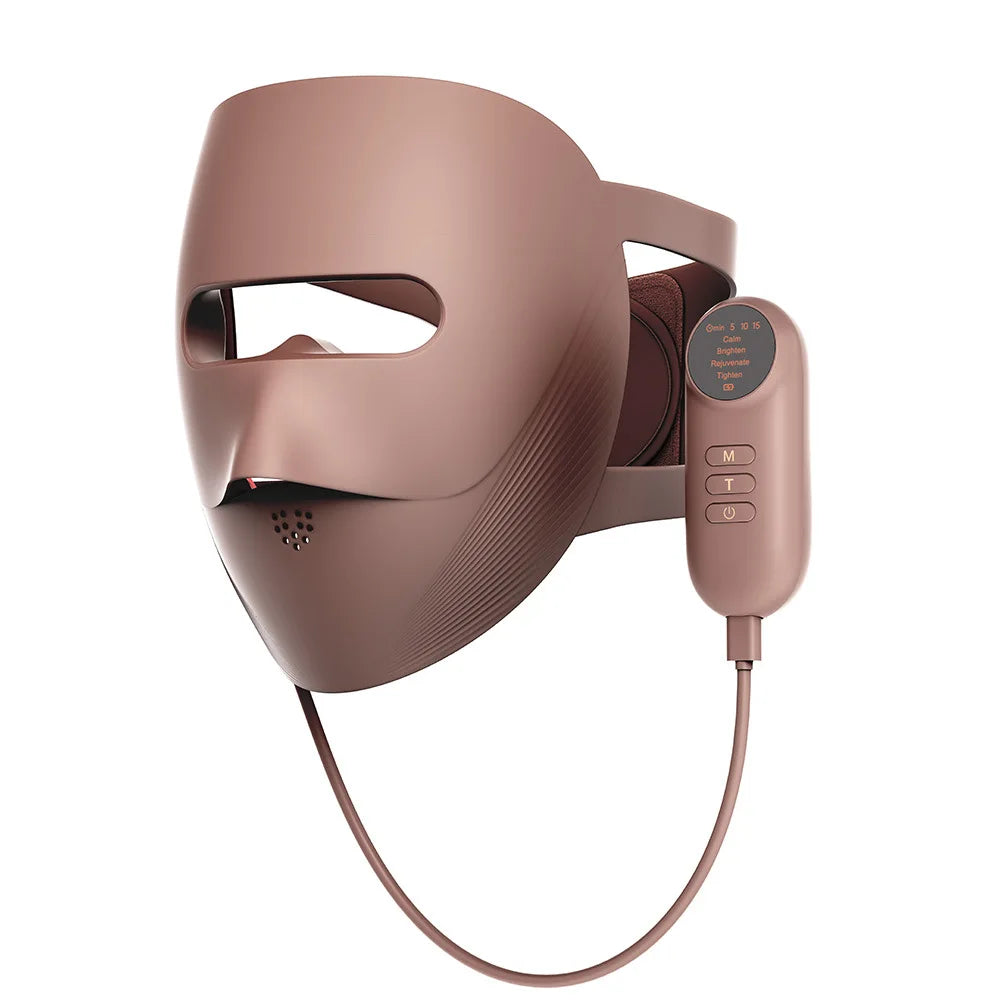 320 LED 4-Color Red Light Therapy Mask - 3D Silicone Face & Neck Skin Rejuvenation Set