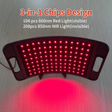 660nm 850nm Red Light Therapy Lamp for Face & Body, Infrared Panel with Stand & Timer for Skin Care & Pain Relief
