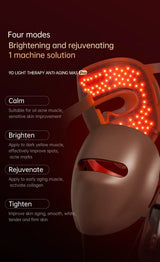 320 LED Red Light Therapy Mask - 3D Silicone Face & Neck Device for Anti-Aging & Acne Care