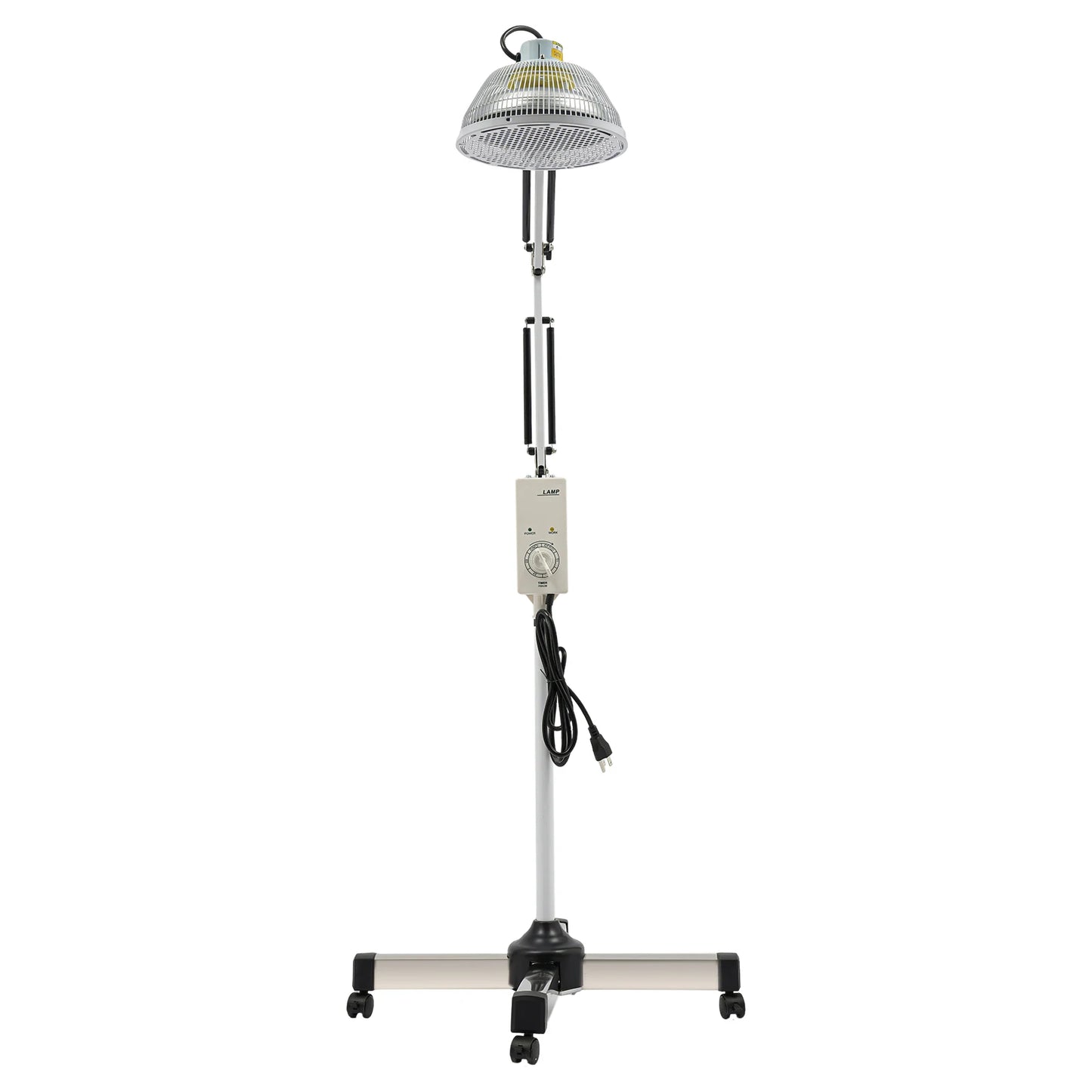 250W TDP Infrared Mineral Heat Lamp, Adjustable Height Acupuncture Therapy Light with 360° Rotating Head & Timer