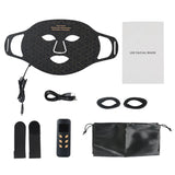 4 Modes Portable Led Face Mask Light Therapy for Anti-Aging Wrinkles Skin Rejuvenation Home Use Red Light Therapy Mask for Face