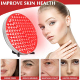 Round Red Light Therapy Lamp with Stand, 660nm 850nm Near Infrared LED Panel for Face Body Skin Care & Muscle Pain Relief