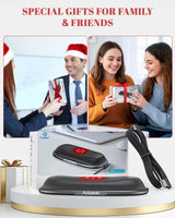 Red Light Therapy Wrist Rest for Mouse & Keyboard, 660nm 850nm Infrared Ergonomic Silicone Pad for Tenosynovitis Relief