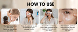 Red Light Therapy Eye Massager, Vibration LED Eye Mask for Dark Circles, Fine Lines & Wrinkle Removal Beauty Device
