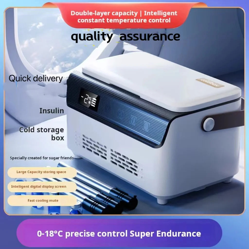 Portable Insulin Refrigerator | Car & Home Travel Medication Cooler | Constant Temperature Drug Box