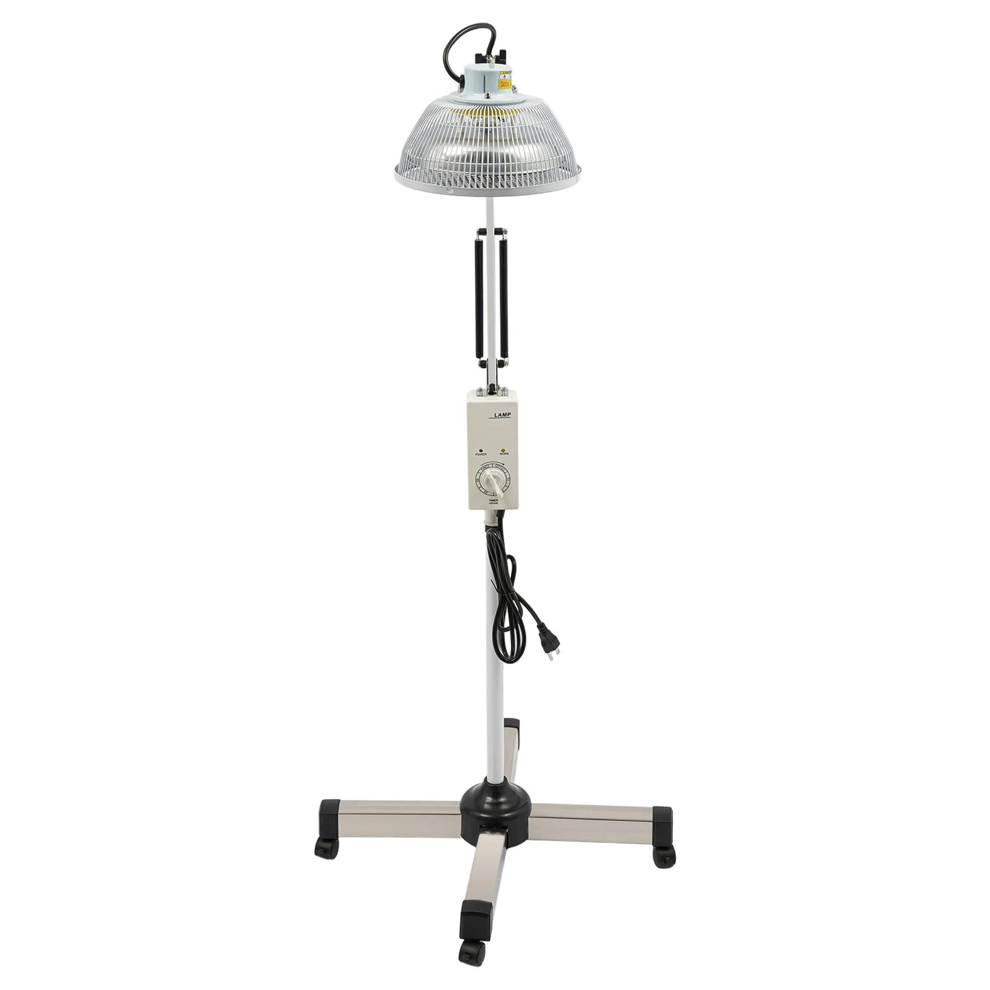 250W TDP Infrared Mineral Heat Lamp, Adjustable Height Acupuncture Therapy Light with 360° Rotating Head & Timer