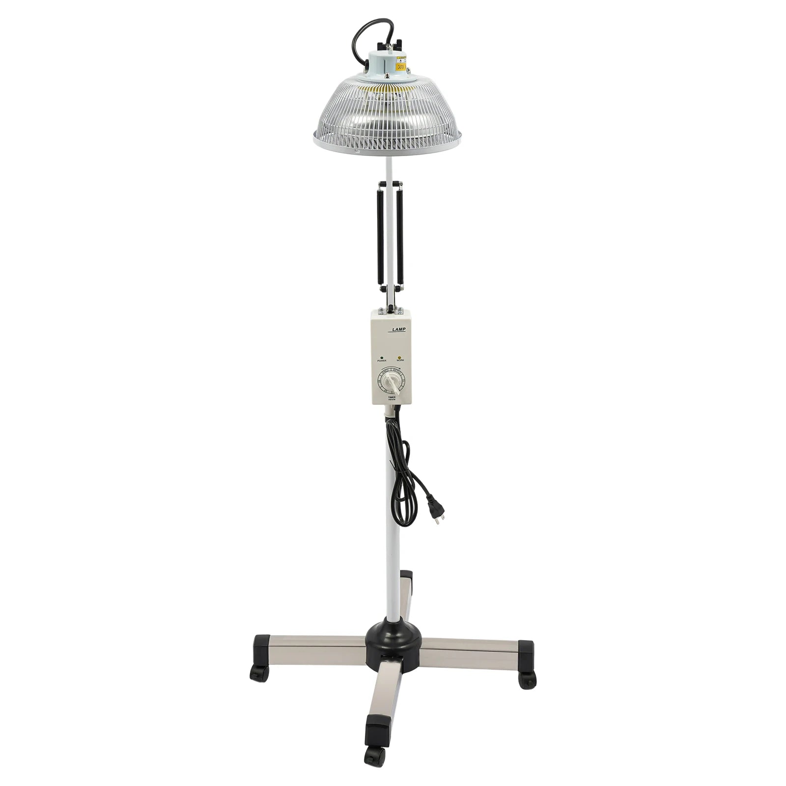 250W TDP Infrared Mineral Heat Lamp, Adjustable Height Acupuncture Therapy Light with 360° Rotating Head & Timer