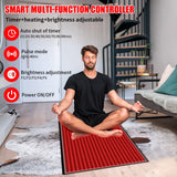 71"x31" Full Body Red Light Therapy Mat, 1280 LEDs 660nm 850nm Infrared Blanket for Pain Relief, Recovery & Wellness