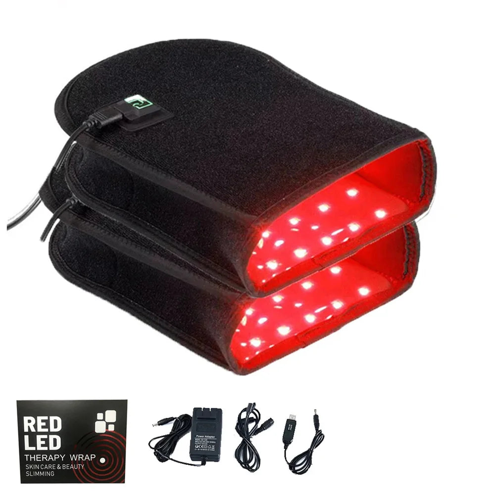 2PCS Red Light Therapy Gloves, 660nm 850nm Infrared Hand Massager with Pulse Mode for Arthritis & Palm Pain Relief