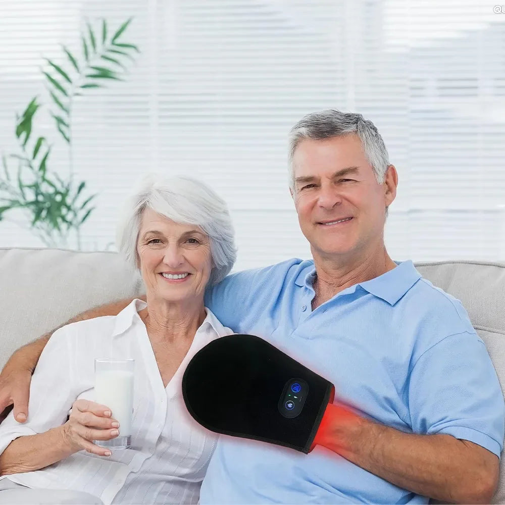 Cordless Red Light Therapy Glove, 660nm 850nm Infrared Hand Wrap for Arthritis, Carpal Tunnel & Finger Joint Pain Relief