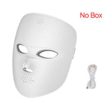 7 Colors LED Light Therapy Face Mask - Photon Rejuvenation & Skin Brightening Facial Care Tool - Home Use Beauty Device