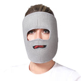 Electric Heated Facial Massager Mask - Red Light Therapy for Jaw Pain, Muscle Stiffness & Stress Relief - Anti-Fatigue Device