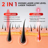 Hybrid Laser & LED Hair Wellness Cap | Professional 58-Light Scalp Recovery System | 28 Laser Diodes & 30 High-Intensity LEDs