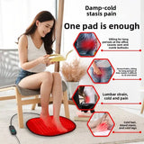 3-in-1 Red Light Therapy Pad, 128 LEDs Infrared Heat Cushion for Foot Waist & Hip Pain Relief, Cordless & Rechargeable