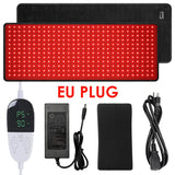 360 LEDs Red Light Therapy Pad, 660nm 850nm Infrared Mat with 10Hz 40Hz Pulse for Back Waist Shoulder Muscle Pain Relief