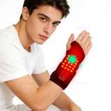 Red Light Therapy Wrist Strap, Heated Vibration Massage Wrap for Tenosynovitis Relief, 625nm Office Wrist & Ankle Care