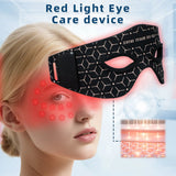850nm Near-Infrared Red Light Therapy Eye Mask - Treatment for Dark Circles, Puffiness & Wrinkles