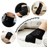 Red Light Therapy Wrist Strap, Heated Vibration Massage Wrap for Tenosynovitis Relief, 625nm Office Wrist & Ankle Care