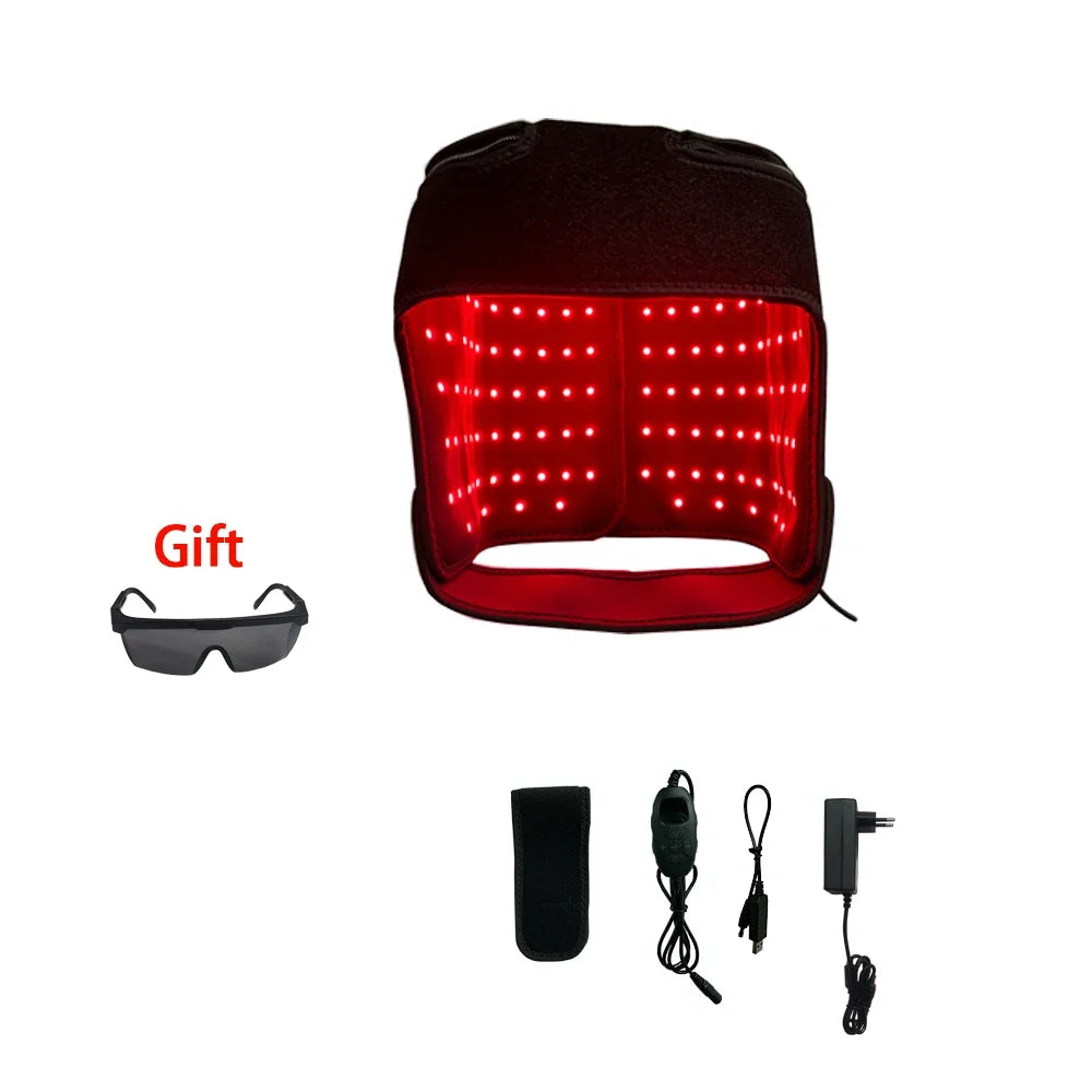 Red Light Therapy Cap | 180 LED Infrared & Red Light Device for Scalp Wellness