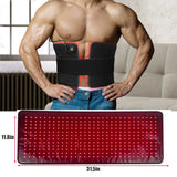 360 LEDs Red Light Therapy Belt, 80x30cm Infrared Wrap 660nm 850nm for Body Slimming & Muscle Pain Relief (0 EMF)