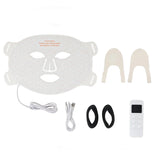 4-Color Silicone LED Face Mask, 850nm Near-Infrared & Red Light Therapy Device, 3000mAh Rechargeable Beauty Mask (240 LEDs)