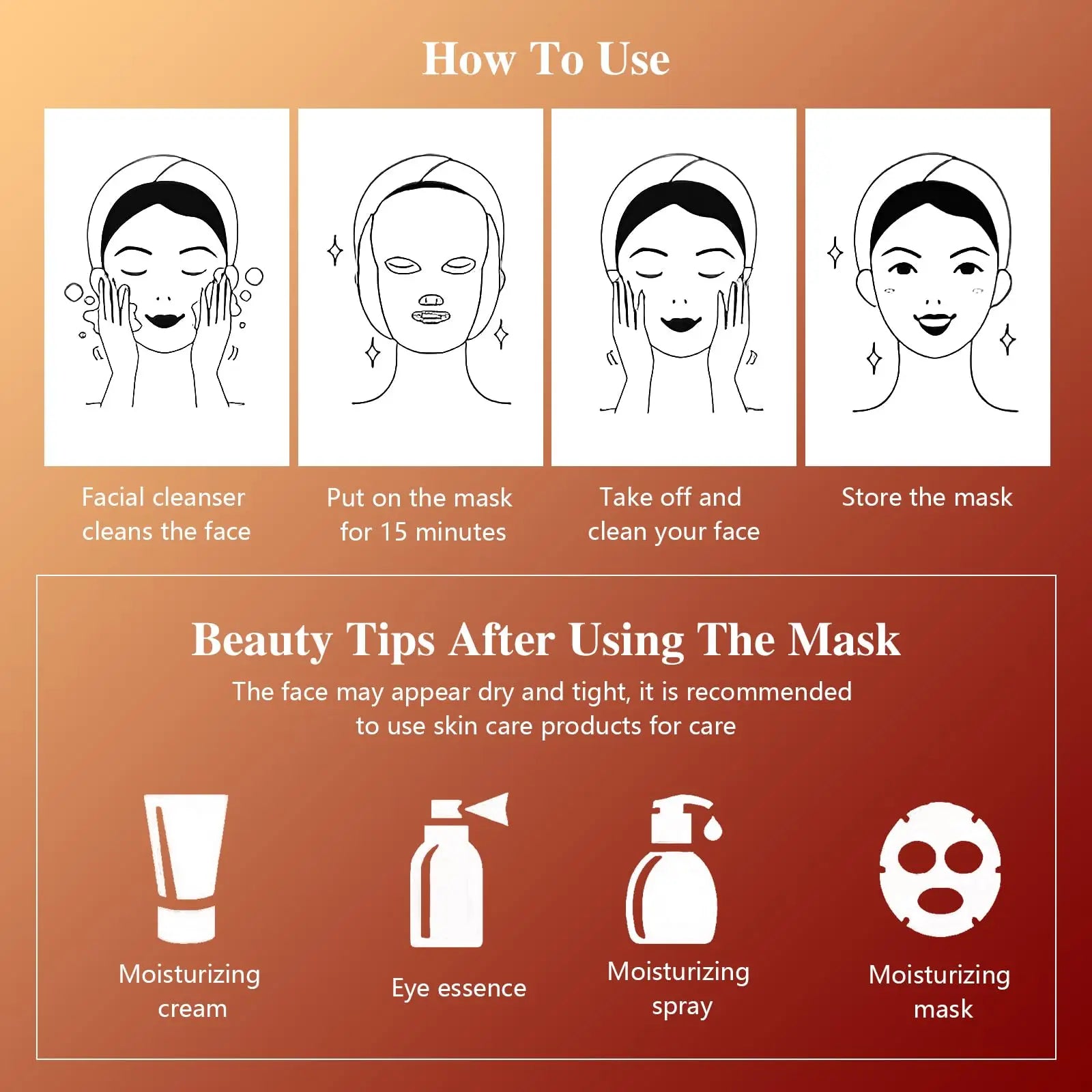 Wireless 3-Color LED Light Therapy Face Mask - Anti-Aging, Acne Treatment & Skin Brightening Device - 1200 Lamp Beads for Home Use