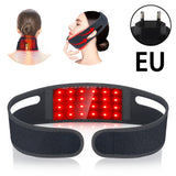 72 LEDs Red Light Therapy Neck Wrap, 660nm 850nm Infrared Chin Lifting Belt for Skin Firming & Neck Pain Relief