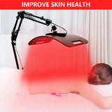 104 LEDs Red Light Therapy Lamp with Floor & Desktop Stands, 660nm 850nm Infrared Device for Face & Full Body Relief