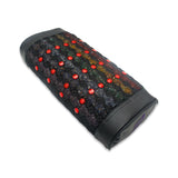 PEMF Infrared Therapy Pillow 50x20x10cm | Amethyst 7-Crystal Gemstones | 28-LED Red Light | 1 PEMF Coil | Neck & Head Massage Pillow