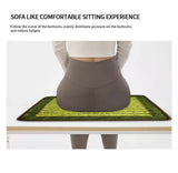 Natural Jade Cooling Seat Cushion 43x43cm | Office Chair & Car Seat Pad | Zero-Electricity Summer Cool Mat | Stone Needle Mineral Therapy