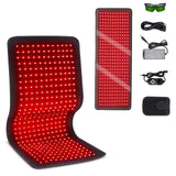 360 LEDs Red Light Therapy Belt, 80x30cm Infrared Wrap 660nm 850nm for Body Slimming & Muscle Pain Relief (0 EMF)