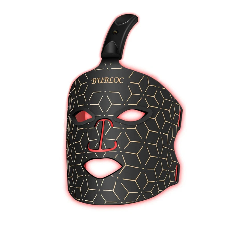 Portable Red & Near Infrared LED Silicone Face Mask - Anti-Aging, Skin Repair & Brightening for Home Use