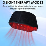 Red Light Therapy Hair Growth Cap, 660nm 850nm Infrared LED Hat with 10Hz 40Hz Pulse Modes for Hair Loss Treatment