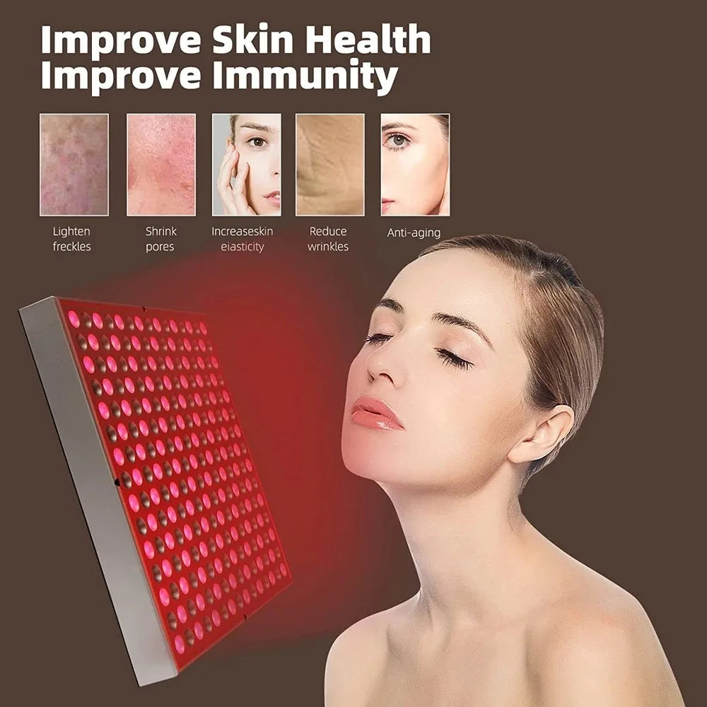225 LEDs Red Light Therapy Panel, 660nm 850nm Infrared Light Lamp for Face & Body Pain Relief, Skin Rejuvenation (45W)