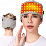 Red Light Therapy Heating Headband for Migraine Relief, 3-Level Heated Head Wrap for Stress, Tension & Rheumatic Pain