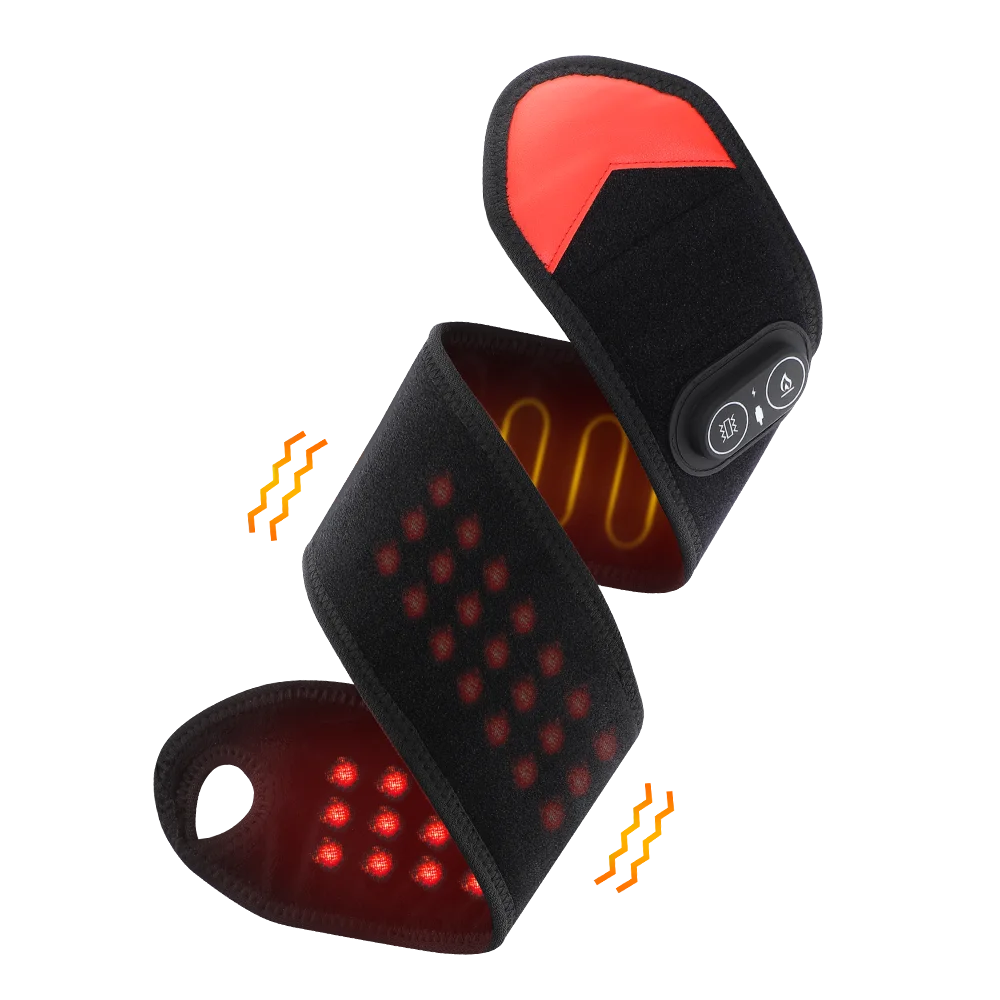 36 LED Red Light Therapy Wrist Wrap, Cordless Heated Vibration Massager for Carpal Tunnel, Arthritis & Joint Pain Relief